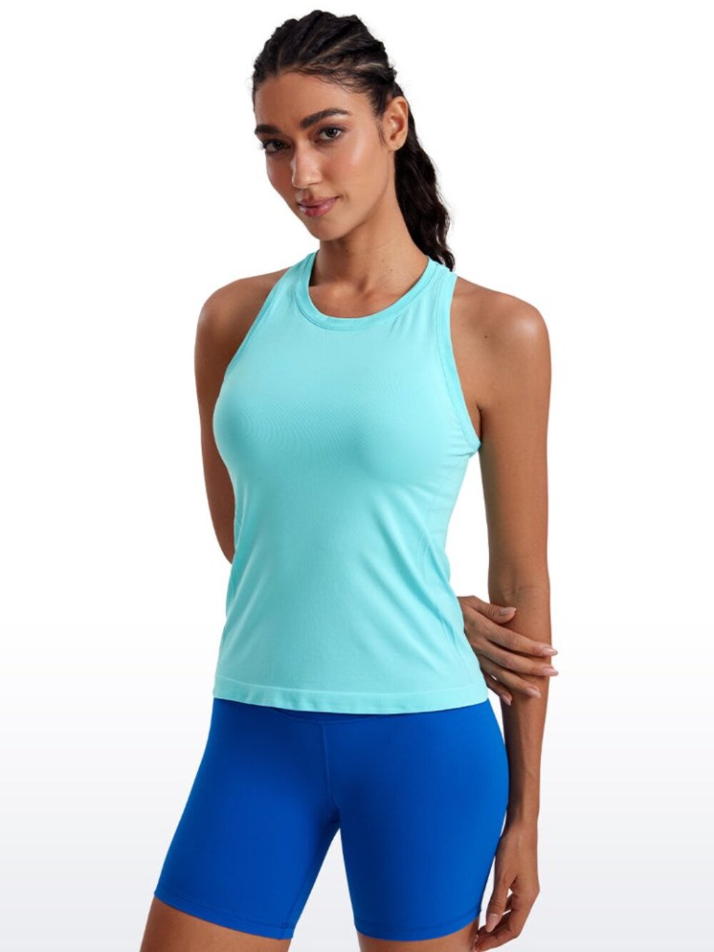 Seamless Crewneck Racerback Tank
